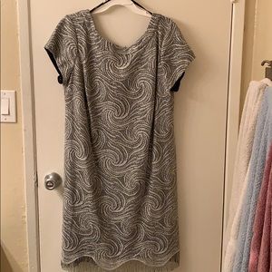 Dressbarn Silver Lace Cocktail Dress
